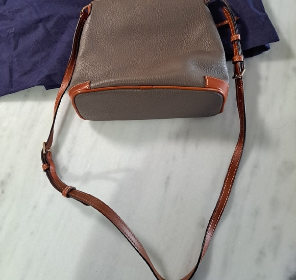 Dooney & Bourke Taupe and Tan Crossbody Bag - Picture 5 of 8